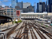 The southern approach to Union Station, taken from the Roosevelt Road overpass