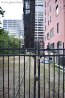 The abandoned Chicago and Northwestern Bridge from Canal Street, on the former line to Wells Street Station