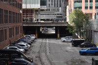 The last remnants of the Wells Street Station, now Carrol Avenue