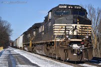 The waiting train, icicles hanging in the freezing cold
