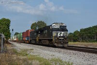 The second mainline train of the day, a stack train from St. Louis