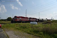 A pair of ex-Wisconsin and Southern GP38-2s work the DREI yard