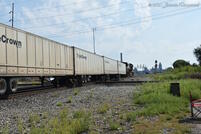 The train makes its last run past Decatur Yard